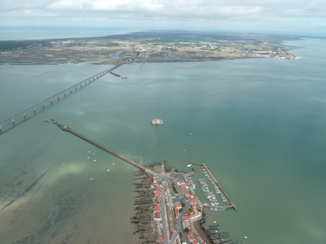  Fort Louvois Pont Oléron visto desde el cielo 